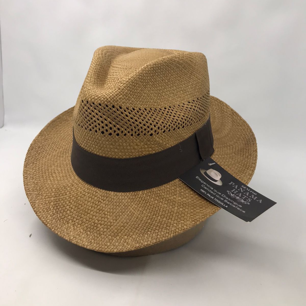 Panama original horma catrin con randado color Camel 0162 Laredo Hats Dama Laredo Hats