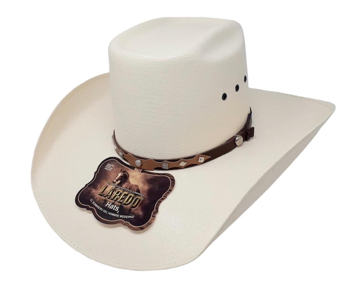 Sombrero 100x Normal en Hormal Cuernos Chuecos  0228 Laredo Hats Shantung Laredo Hats